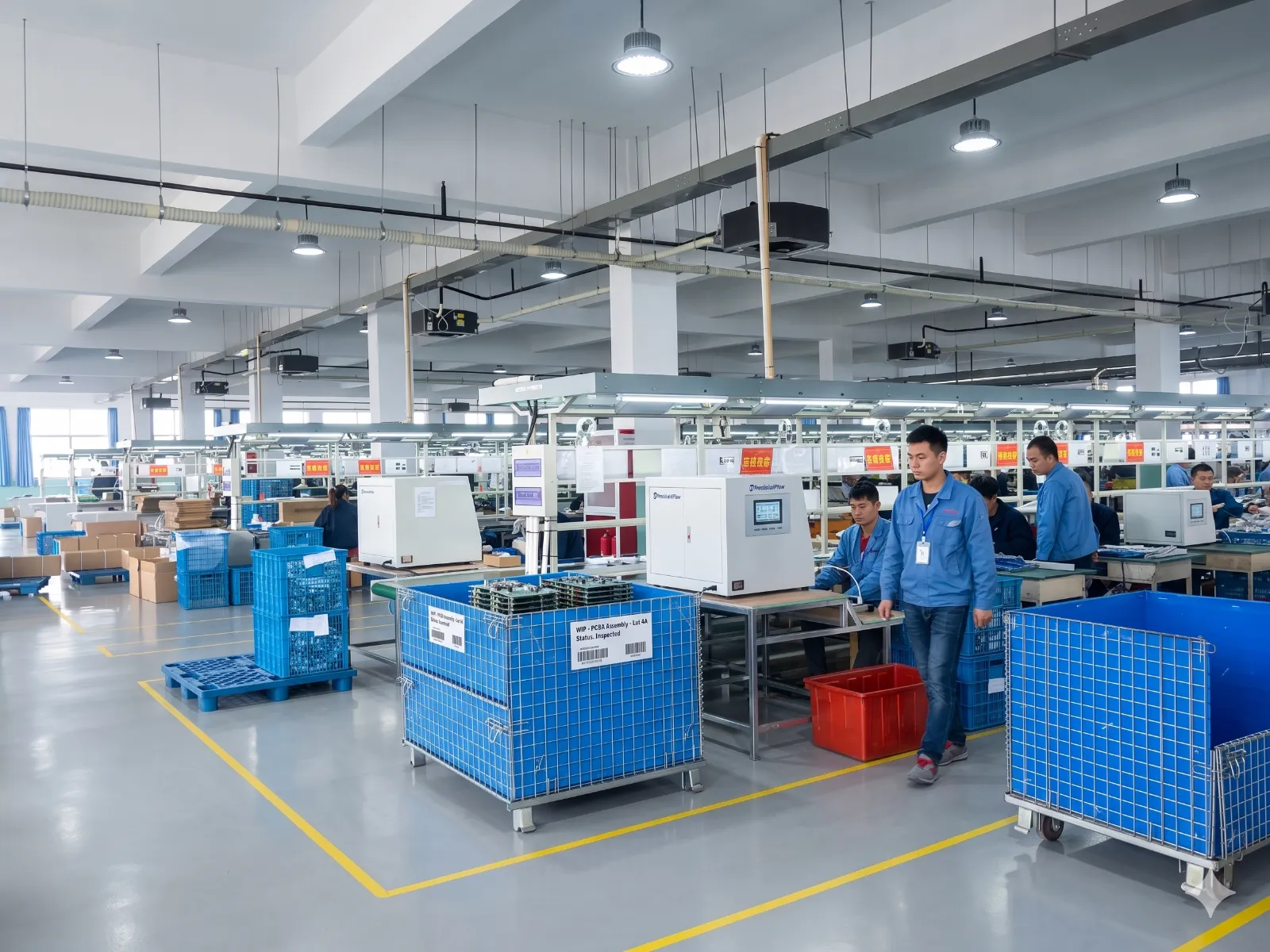 Production and assembly floor