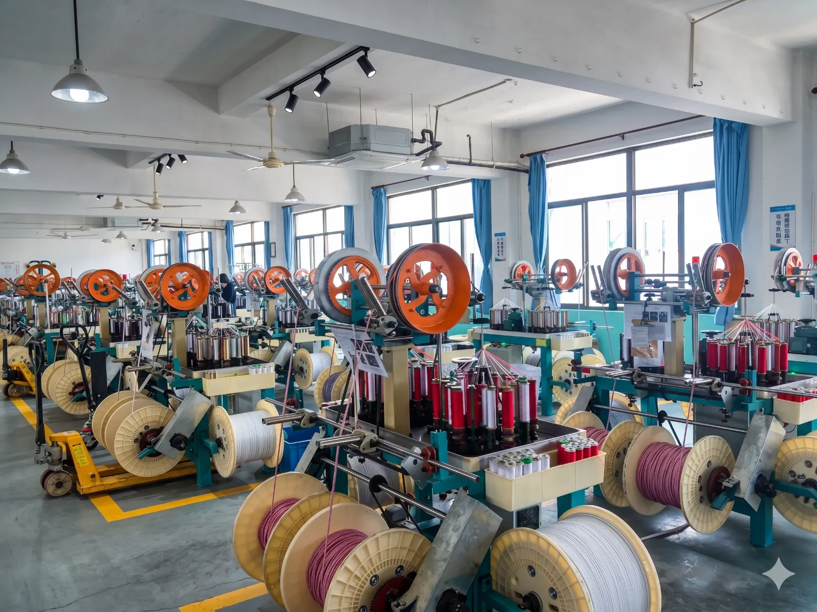 Cable and cord winding workshop