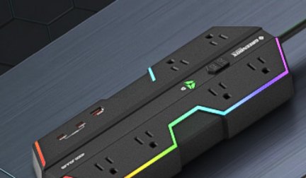 RGB gaming power strip